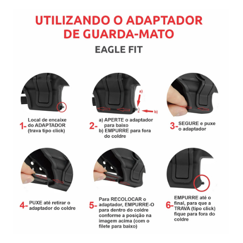 Coldre Eagle FIT FAST Bélica Preto Tribus Artigos Táticos